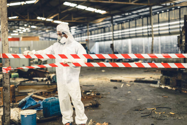 Professional Biohazard Cleanup technician working in Seymour, TX